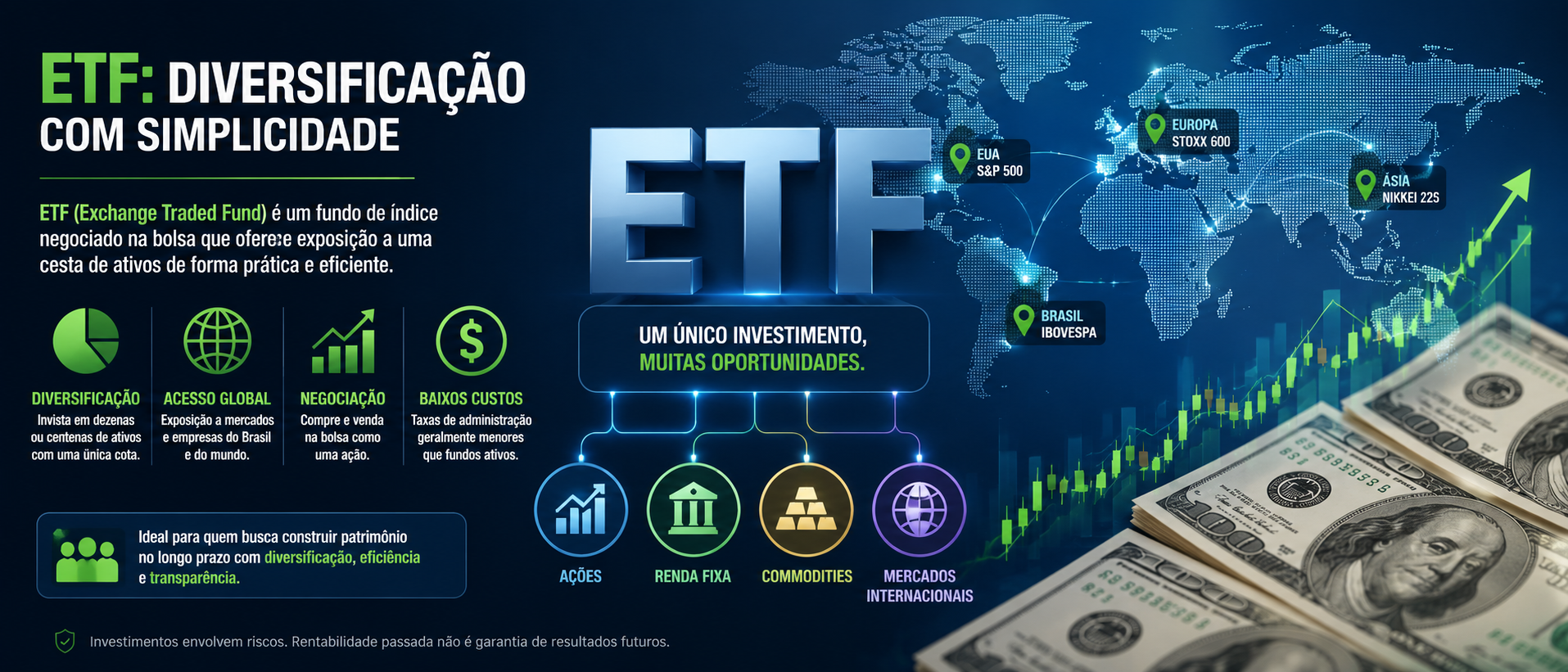 ETF: O Que É, Como Funciona, Vantagens, Desvantagens e Como Investir
